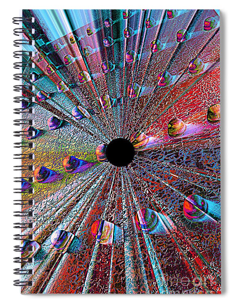 Abstract Spiral Notebook featuring the photograph Opening to the Future by Carol Groenen