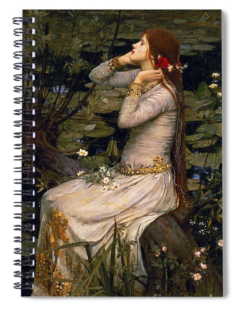 Ophelia Spiral Notebook featuring the painting Ophelia by John William Waterhouse