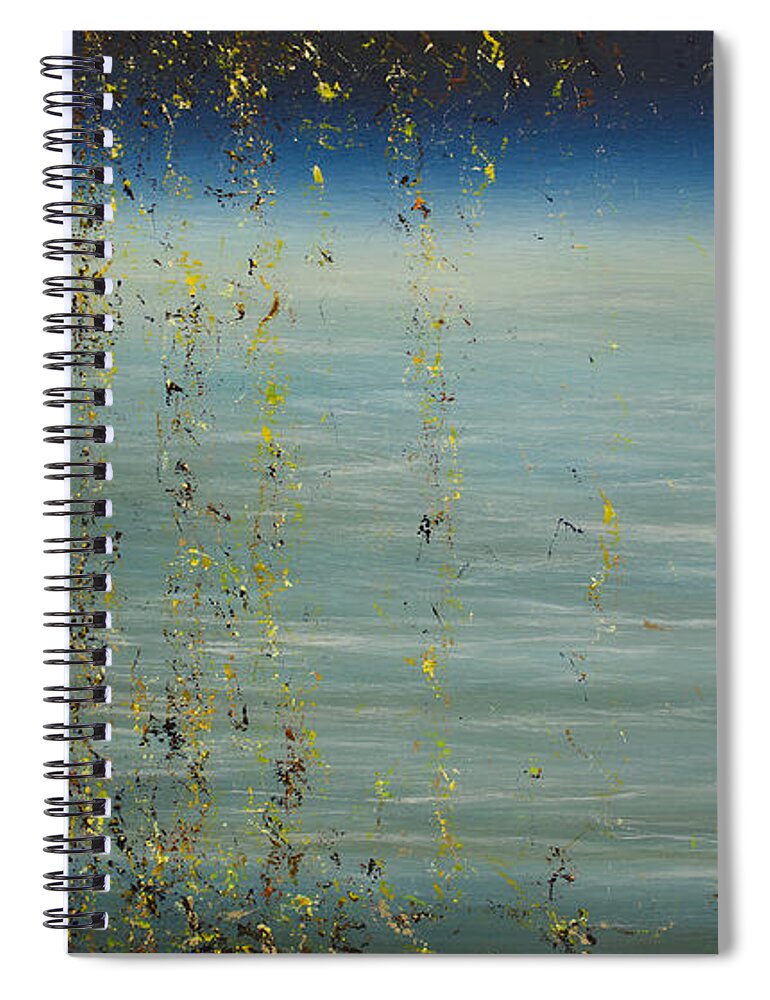 Derek Kaplan Art Spiral Notebook featuring the painting Opt.7.16 Got My Own Sunshine by Derek Kaplan