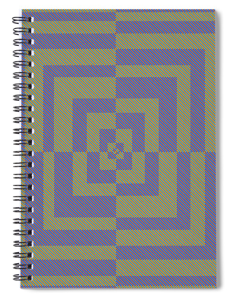 Digital Spiral Notebook featuring the digital art Optical Illusion Number Two by George Pedro