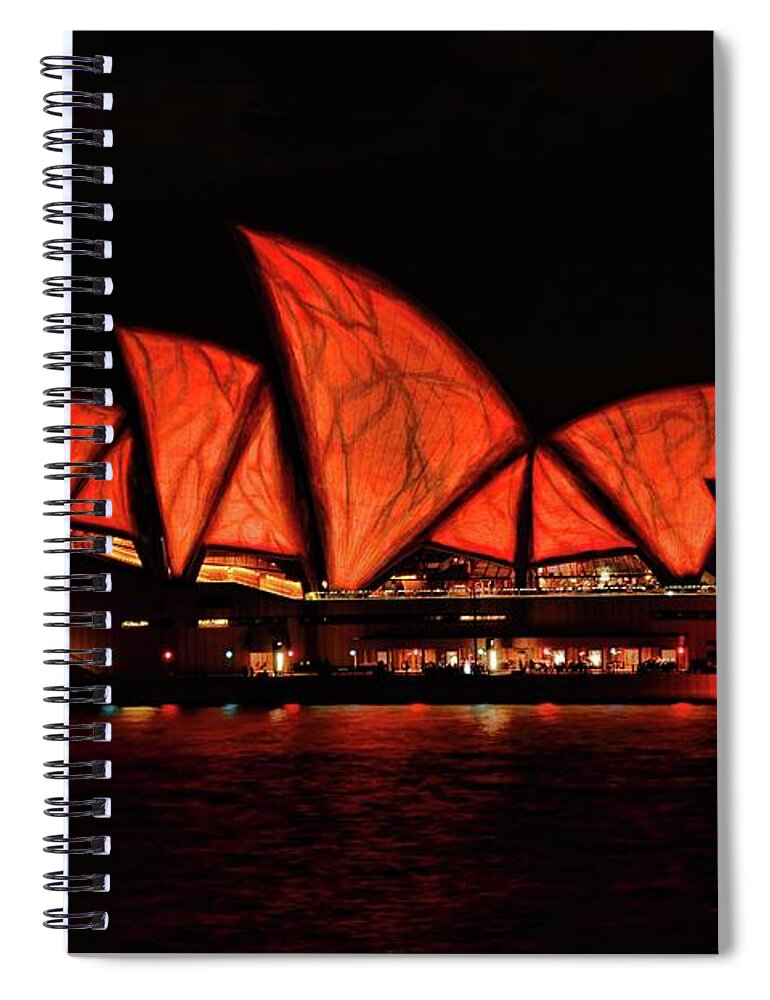 Diana Spiral Notebook featuring the photograph Orange Blast by Diana Mary Sharpton