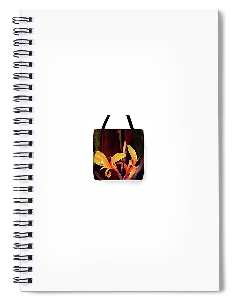 Tote Bag Spiral Notebook featuring the photograph Orange Gladiolus 2 - Tote by Gene Parks