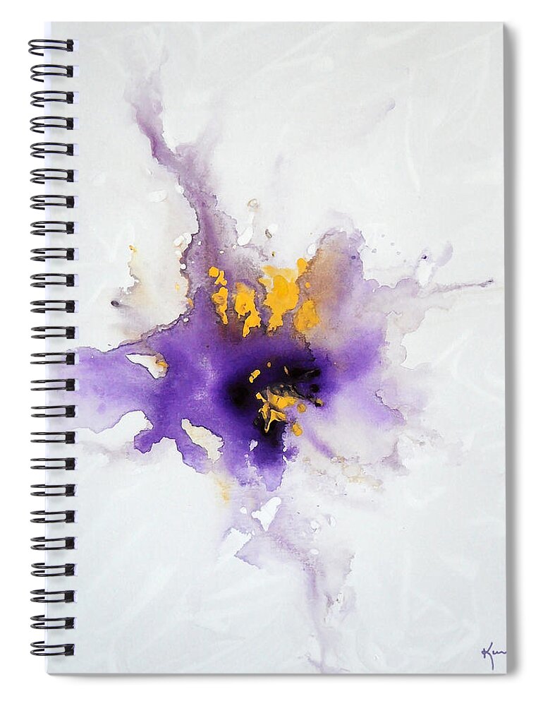 Orchid Spiral Notebook featuring the painting Orchid by Kume Bryant