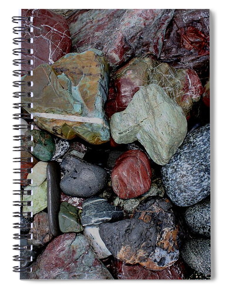 Rocks Spiral Notebook featuring the photograph Oregon Beach Collection by Dreamweaver Gallery