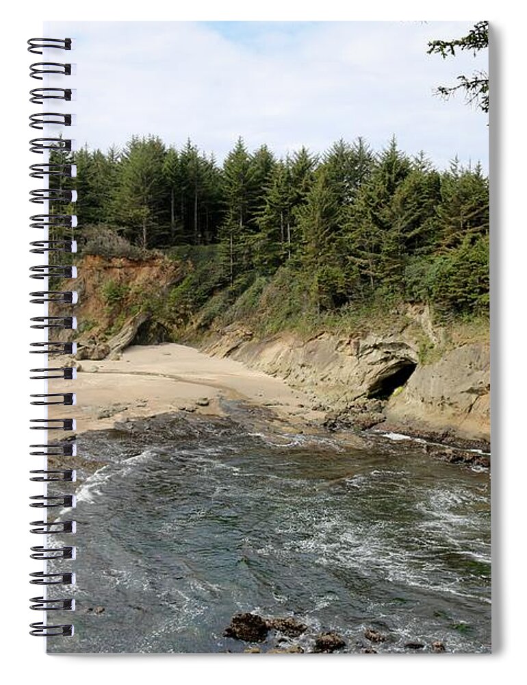 Oregon Coast Spiral Notebook featuring the photograph Oregon Coast - 78 by Christy Pooschke