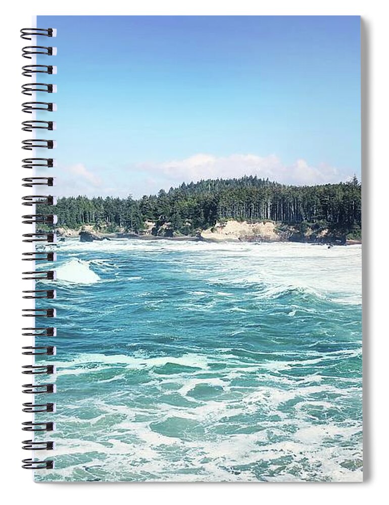 Oregon Coast Spiral Notebook featuring the photograph Oregon Coast by Sylvia Cook