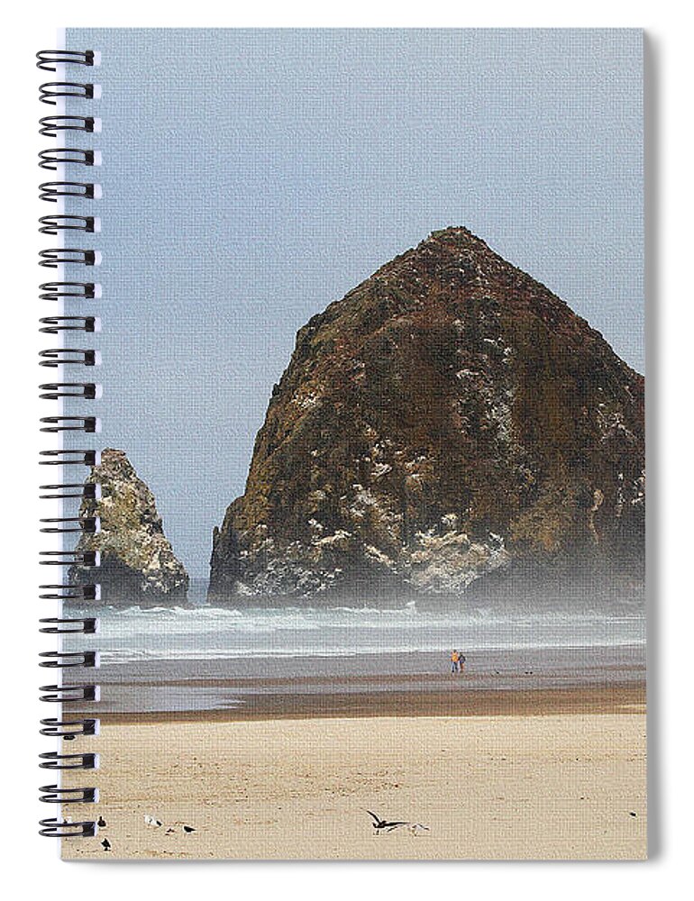 Oregon Rocks Spiral Notebook featuring the photograph Oregon Rocks by Tom Janca