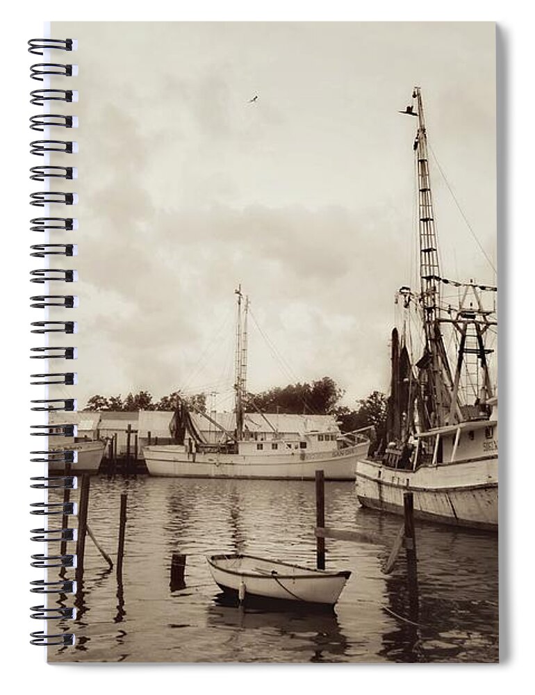 Harbor Spiral Notebook featuring the photograph Oriental Harbor by Benanne Stiens