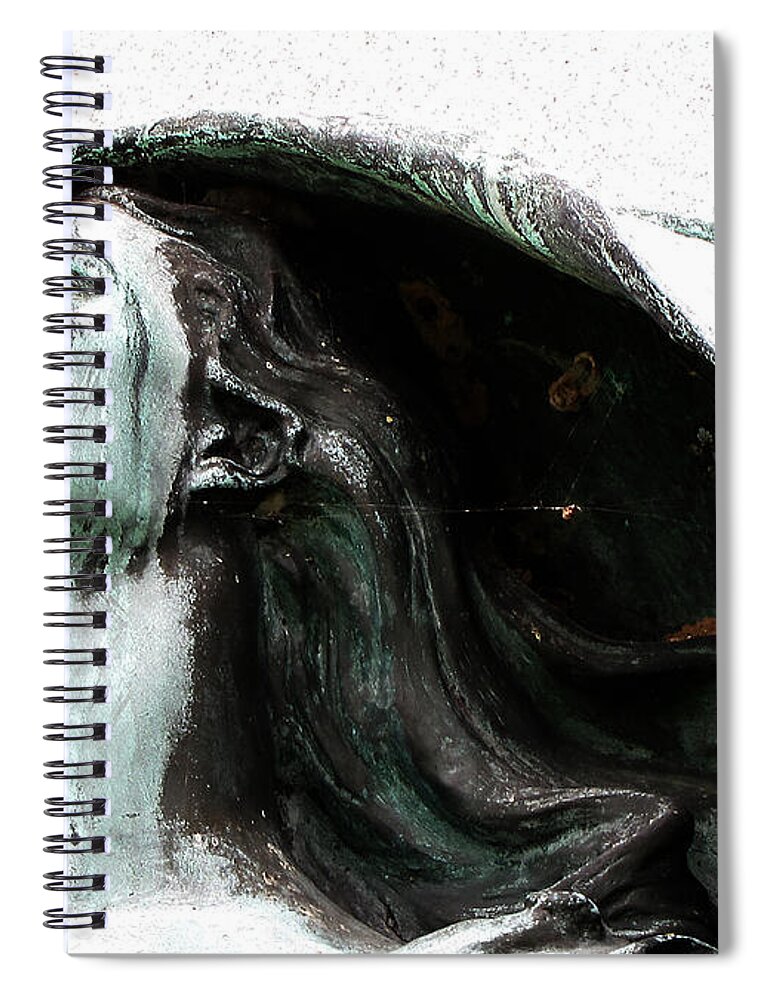 Lady Spiral Notebook featuring the photograph Original Revelation by Char Szabo-Perricelli