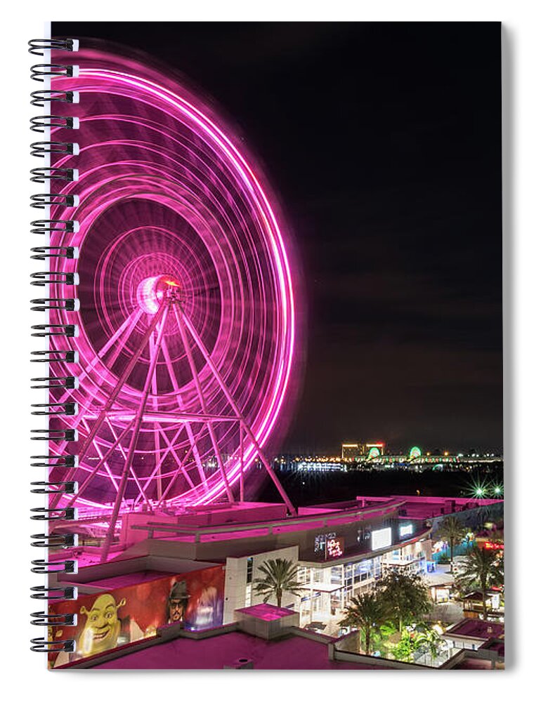 Orlando Spiral Notebook featuring the photograph Orlando Eye by David Hart