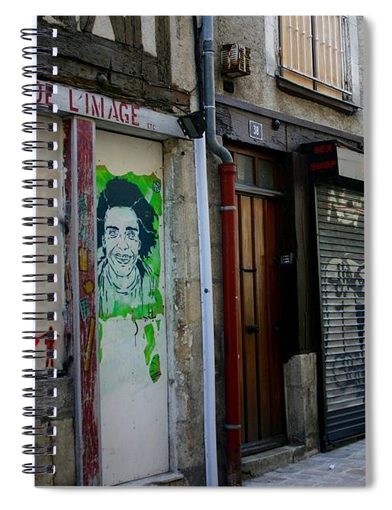 Alley Spiral Notebook featuring the photograph Orleans France Alley by Minaz Jantz