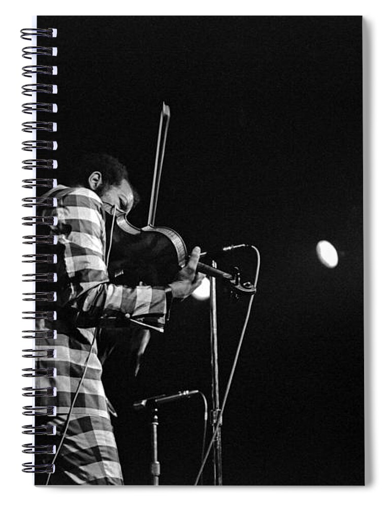 Ornette Coleman Spiral Notebook featuring the photograph Ornette Coleman on Violin by Lee Santa