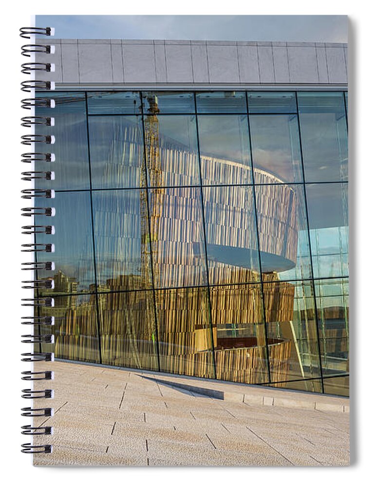 Oslo Opera House Spiral Notebook featuring the photograph Oslo Opera House by Eva Lechner