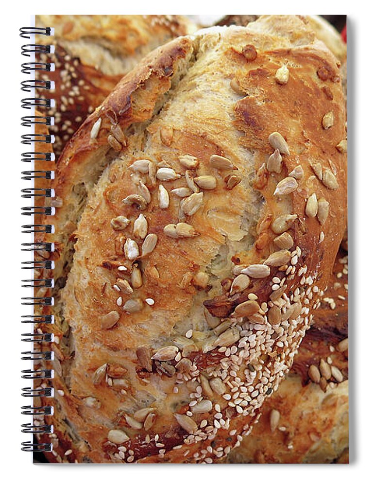 Bread Spiral Notebook featuring the photograph Our Daily Bread by Teresa Zieba