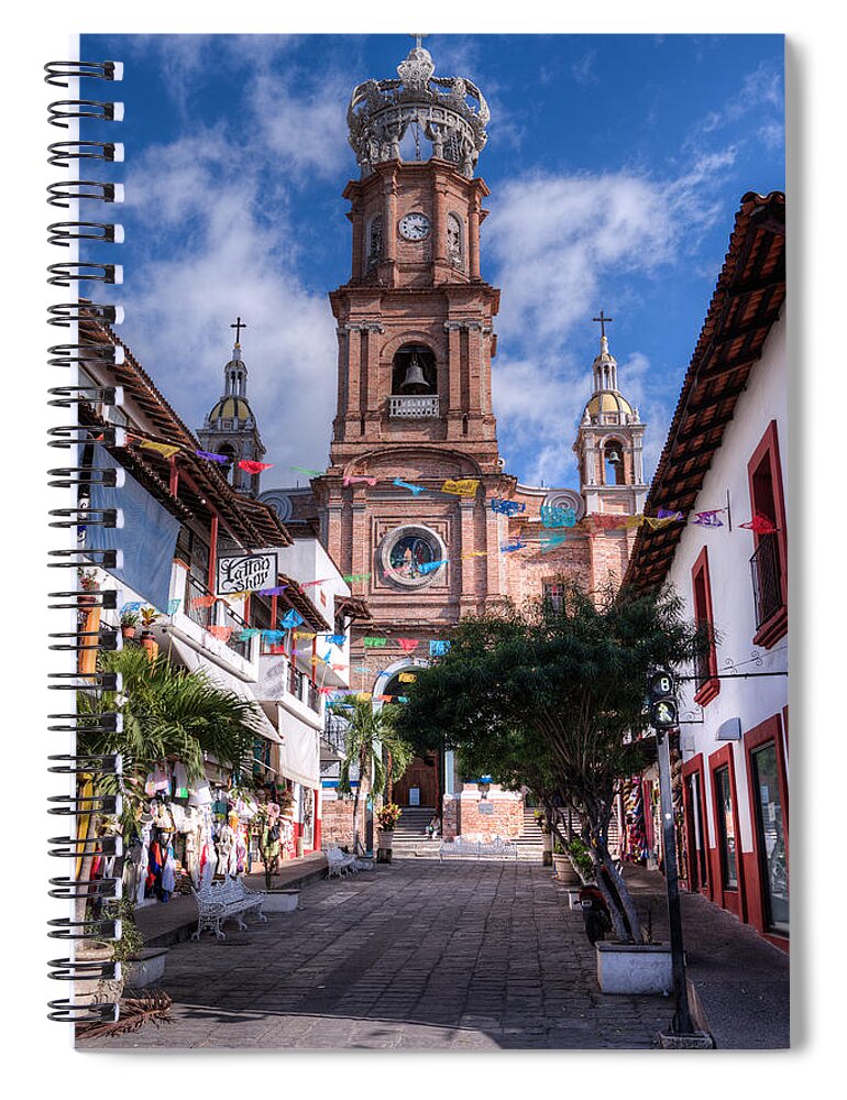 Arcos Spiral Notebook featuring the photograph Our Lady of Guadalupe by Paul LeSage