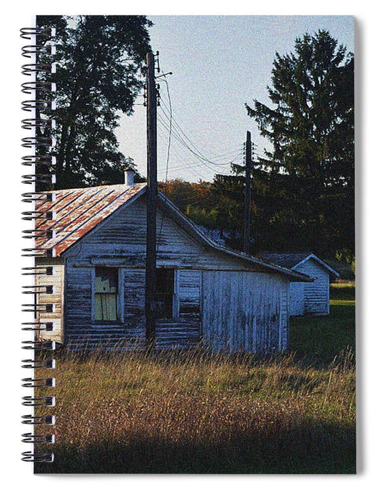 Barns Spiral Notebook featuring the photograph Out Building by Tim Nyberg