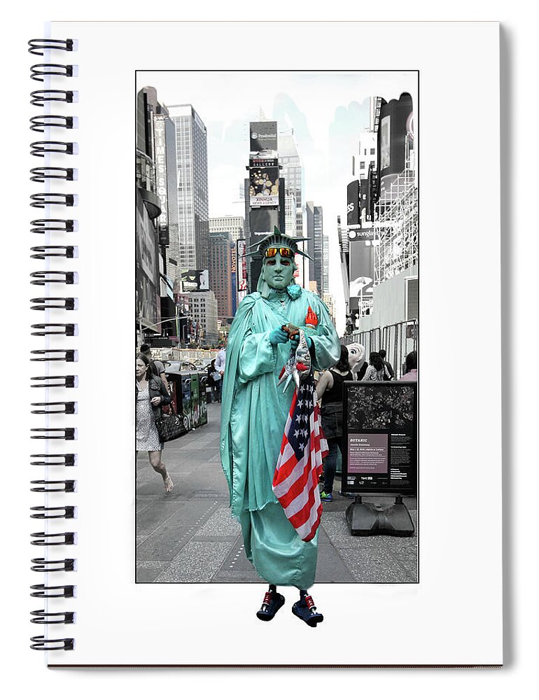 Statue Of Liberty Spiral Notebook featuring the photograph Out of Frame by Jackson Pearson