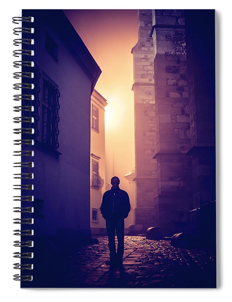 Mystery Spiral Notebook featuring the photograph Out of Time by Jenny Rainbow