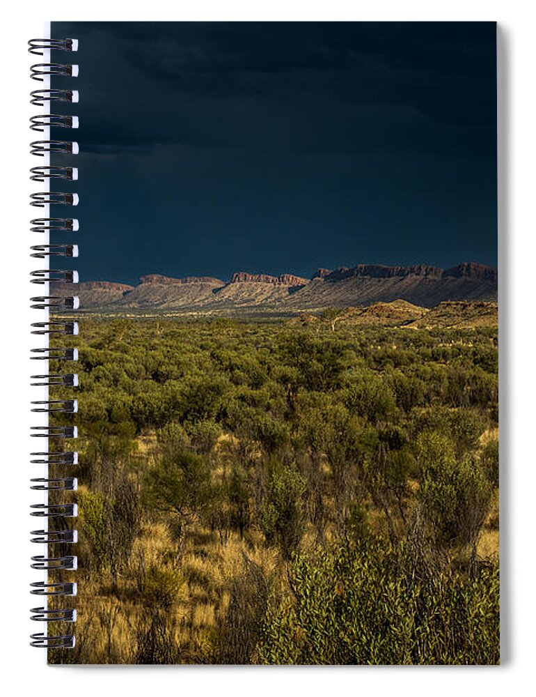 Outback Storm Spiral Notebook featuring the photograph Outback Storm by Racheal Christian