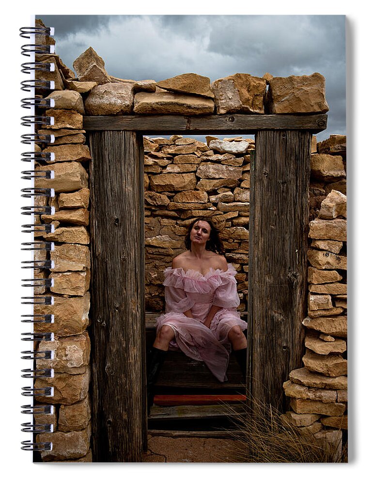Woman Spiral Notebook featuring the photograph Outdoor Outhouse by Scott Sawyer