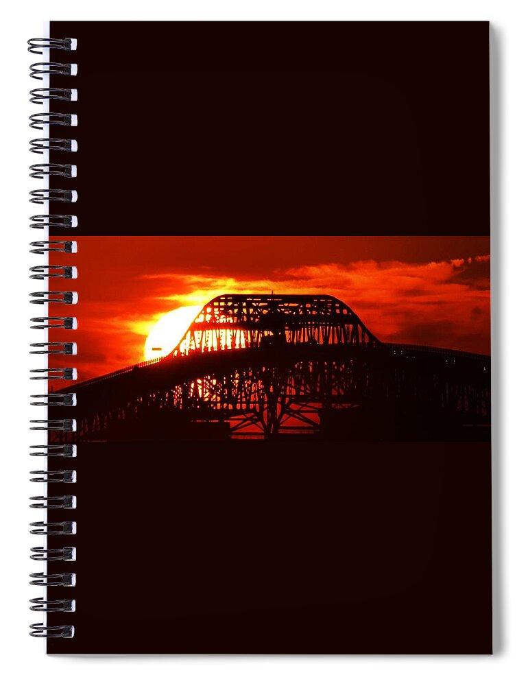 Sunset Spiral Notebook featuring the photograph Over The Hump by John Glass
