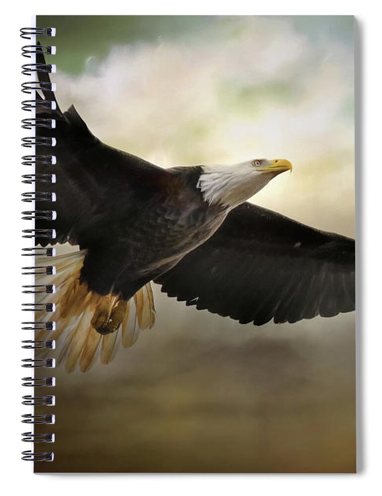 Jai Johnson Spiral Notebook featuring the photograph Over The Storm by Jai Johnson