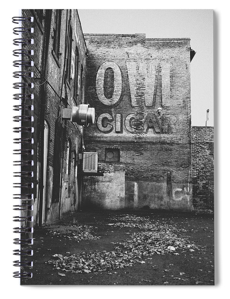 Owl Cigar Spiral Notebook featuring the photograph Owl Cigar- Walla Walla Photography by Linda Woods by Linda Woods
