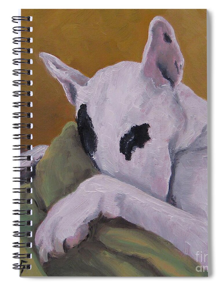Noewi Spiral Notebook featuring the painting Ozzi by Jindra Noewi