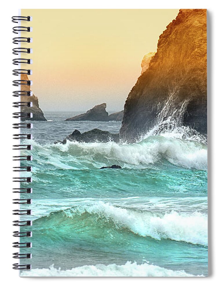 Sunrise Spiral Notebook featuring the photograph Pacific Sunrise by Frank Wilson