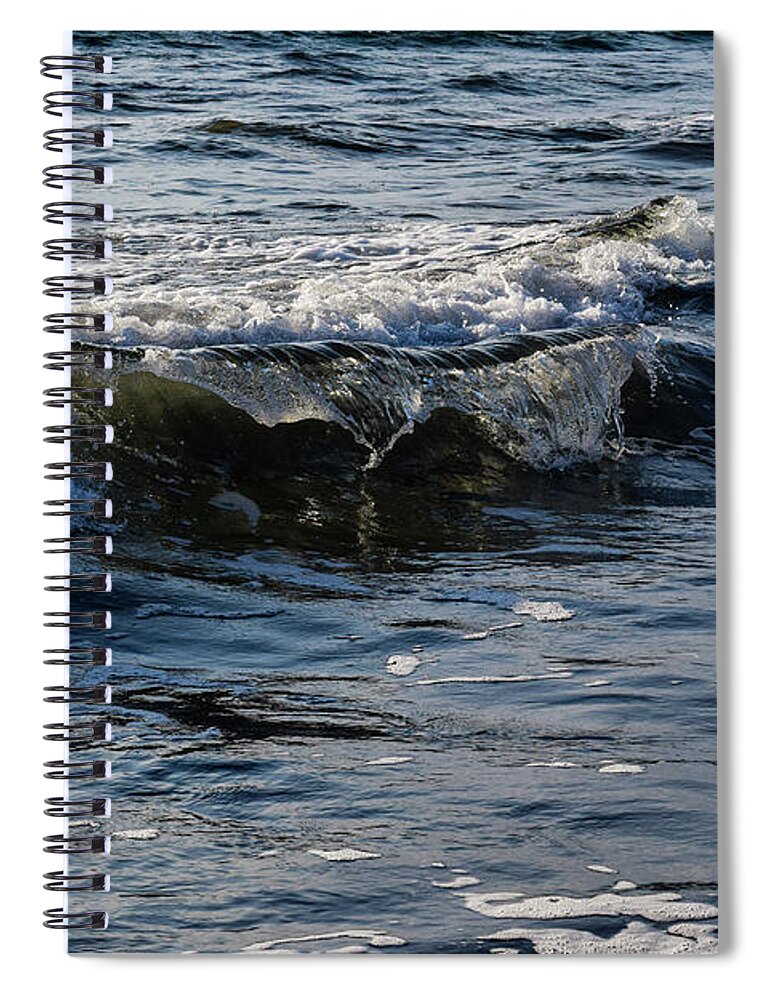 Waves Spiral Notebook featuring the photograph Pacific Waves by Nicole Lloyd