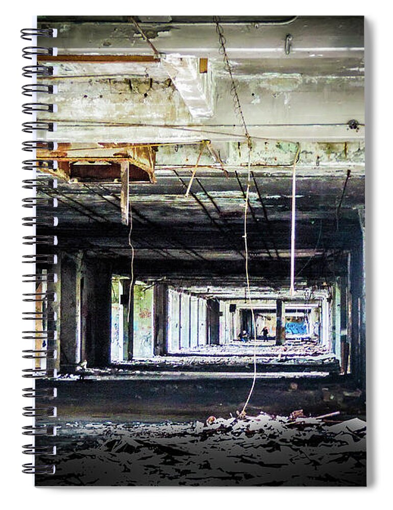 Packard Plant Spiral Notebook featuring the photograph Packard Plant by Randy J Heath