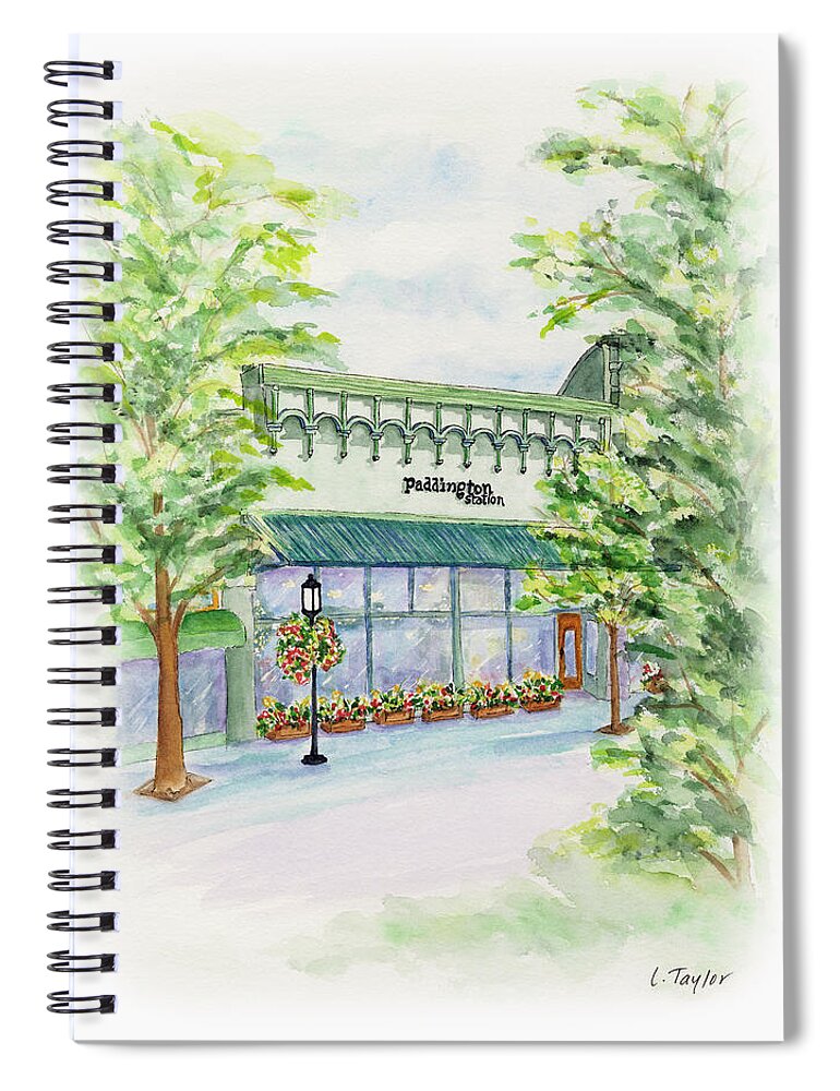 Paddington Station Gift Store Spiral Notebook featuring the painting Paddington Station by Lori Taylor