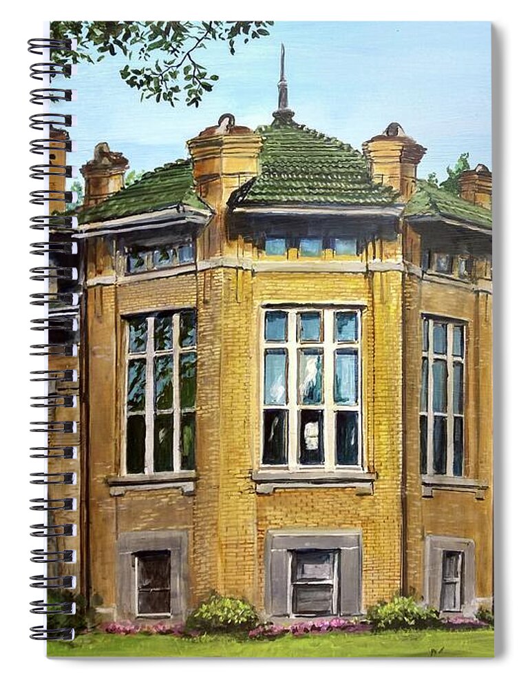 Harvey Illinois Spiral Notebook featuring the painting Page 45 by William Brody