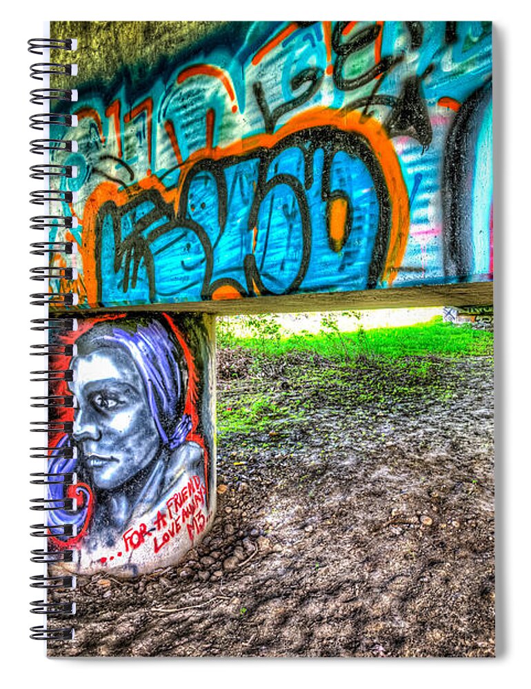 Street Life Spiral Notebook featuring the photograph Paint Queen by Spencer McDonald