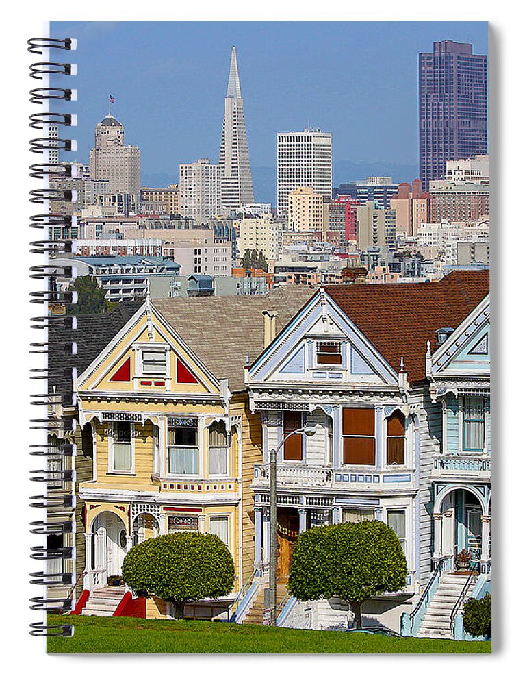 Painted Ladies Spiral Notebook featuring the photograph Painted Ladies by Jack Schultz