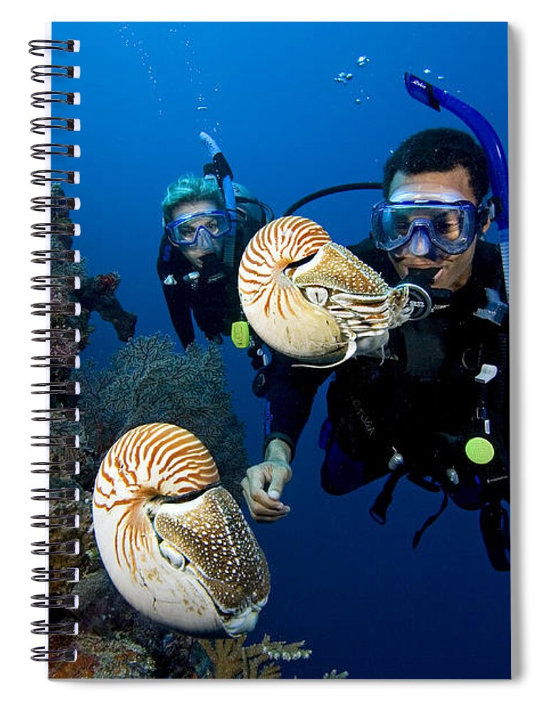 Adventure Spiral Notebook featuring the photograph Palau Underwater by Dave Fleetham - Printscapes