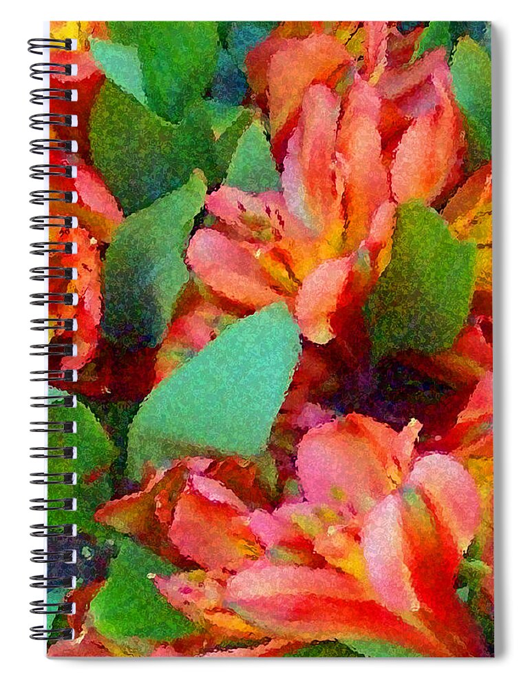 Abstract Spiral Notebook featuring the photograph Palette of Nature 2 by Steven Huszar