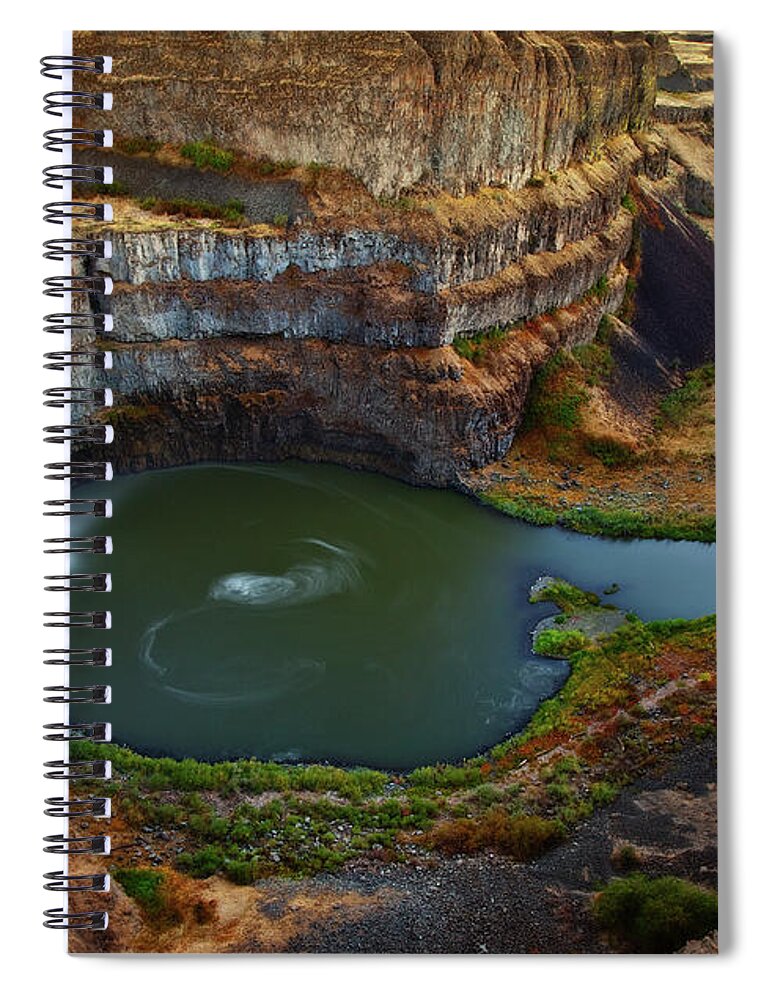 Palouse Spiral Notebook featuring the photograph Palouse Falls by Darren White