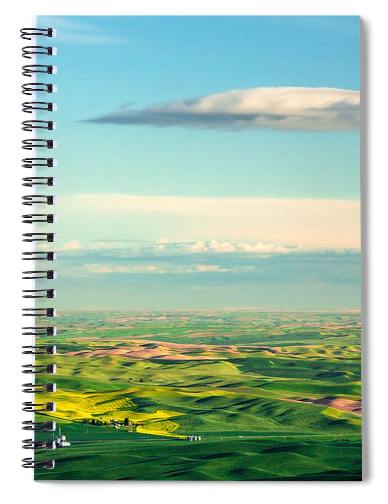 Palouse Spiral Notebook featuring the photograph Palouse Point of View by Todd Klassy