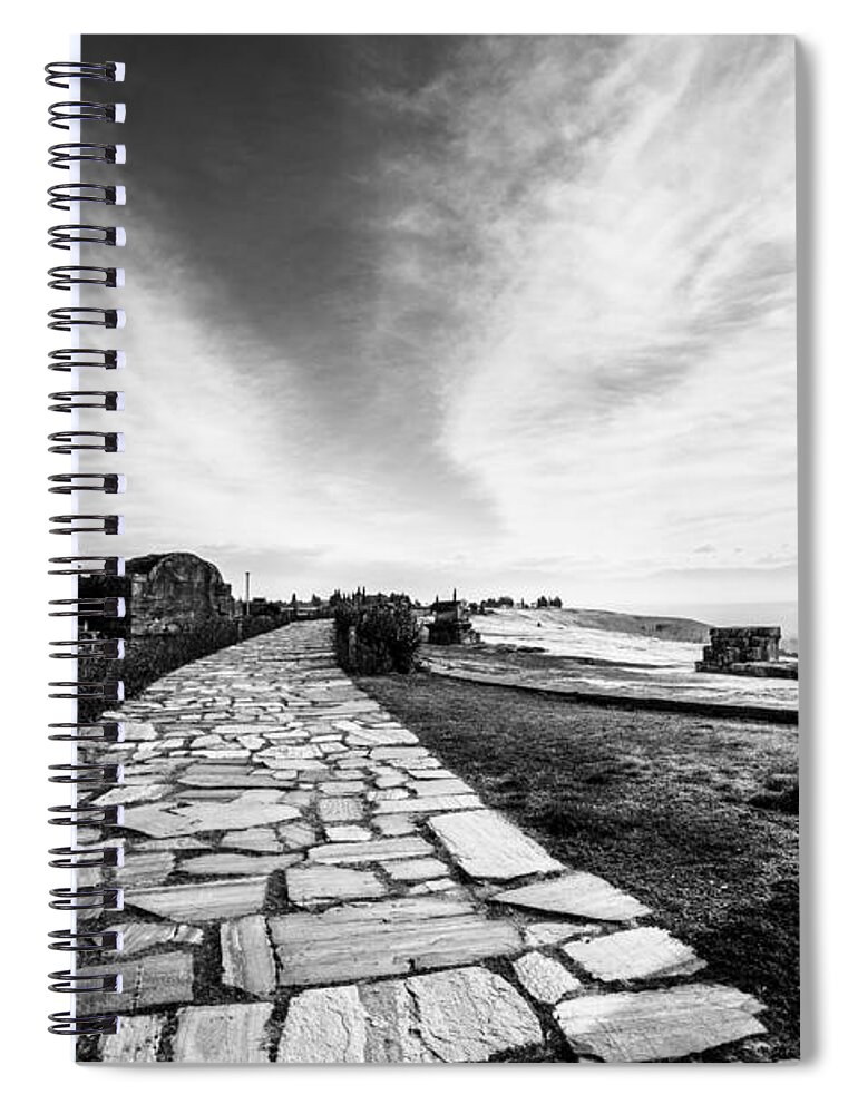 Pamukkale Spiral Notebook featuring the photograph Pamukkale by Rene Triay FineArt Photos