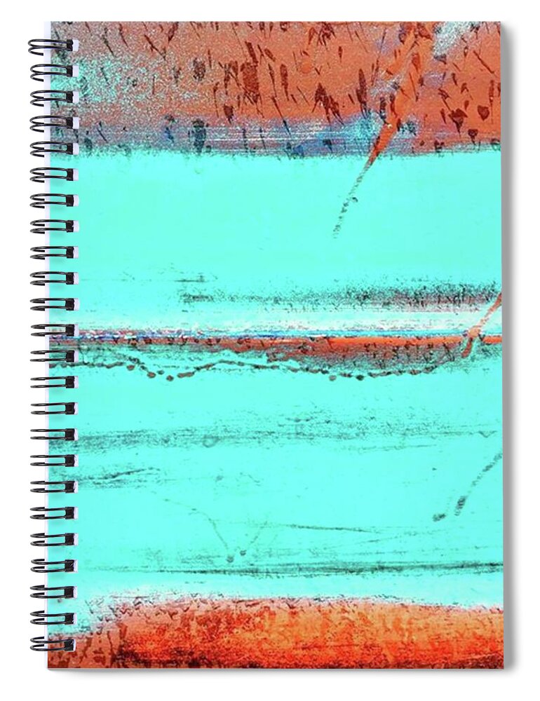 Rainonmetal Spiral Notebook featuring the photograph Panel Truck Closeup. #abstract by Ginger Oppenheimer