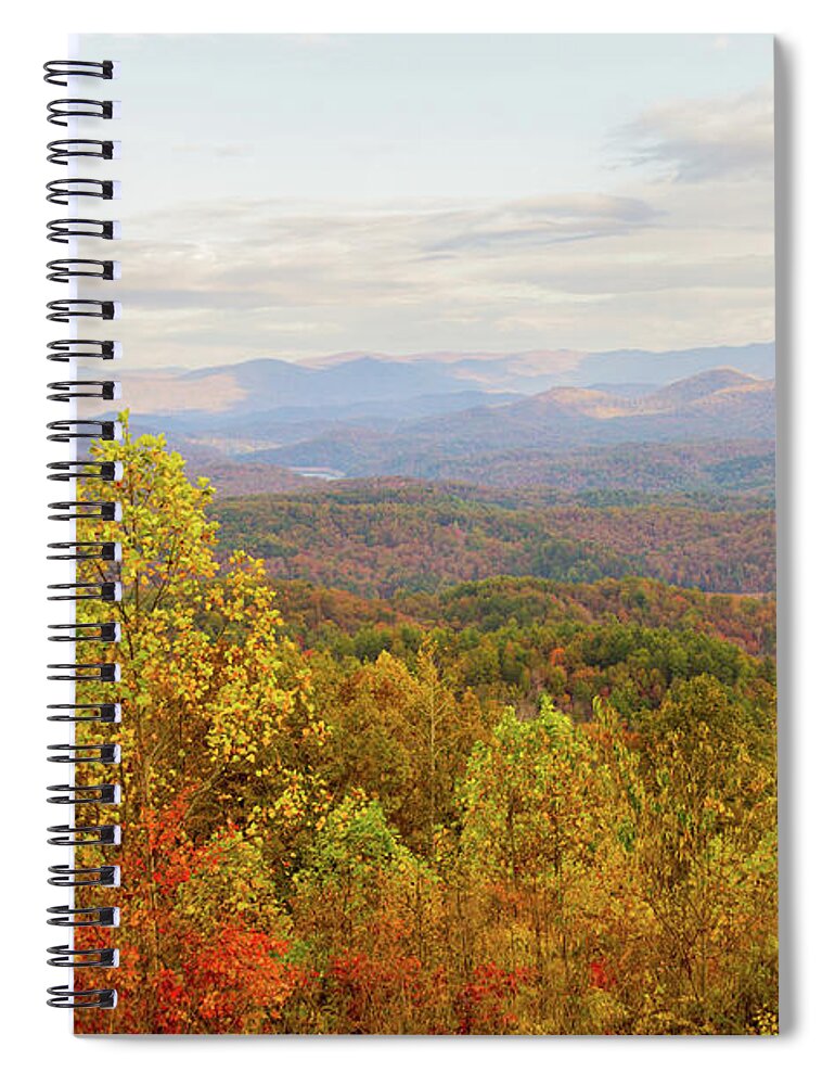 Autumn Spiral Notebook featuring the photograph Panther Top View by Kelly Kennon