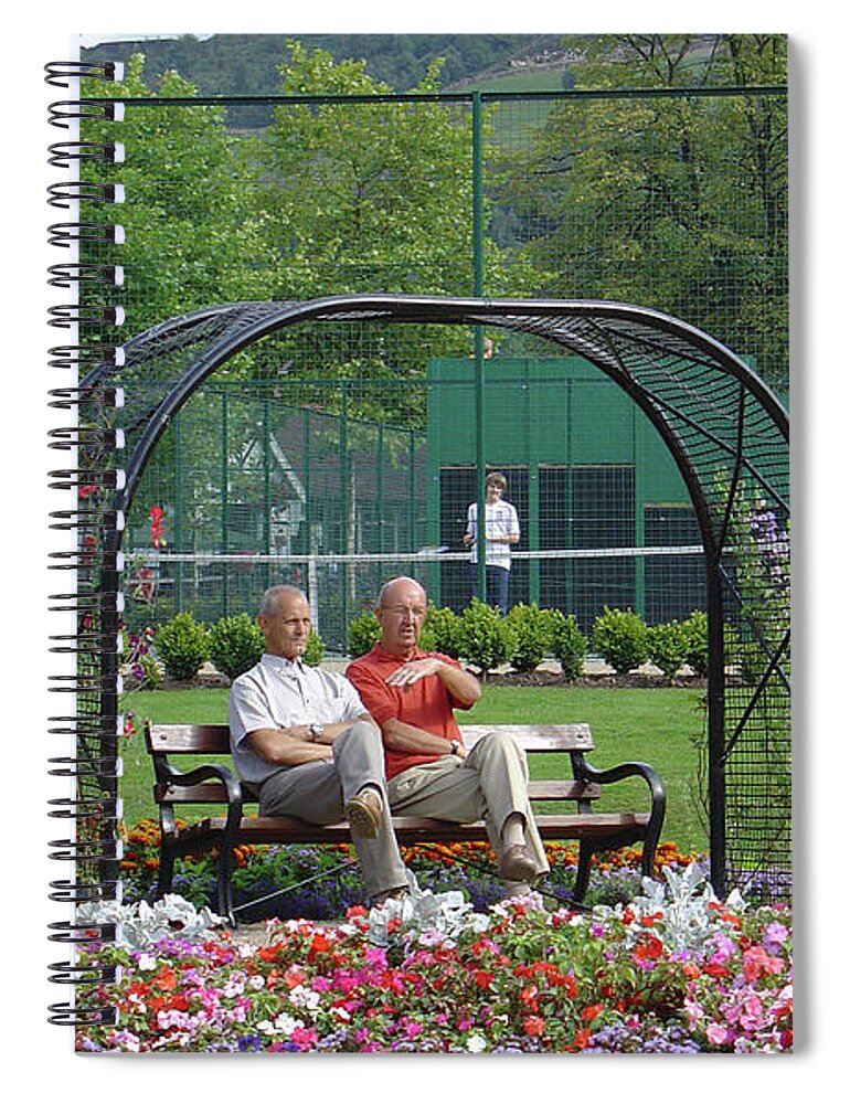 Matlock Spiral Notebook featuring the photograph Park Life by Rod Johnson