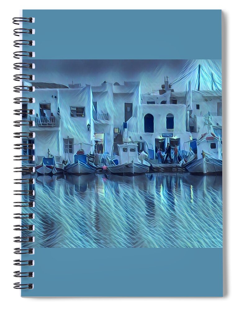 Colette Spiral Notebook featuring the photograph Paros Island Beauty Greece by Colette V Hera Guggenheim