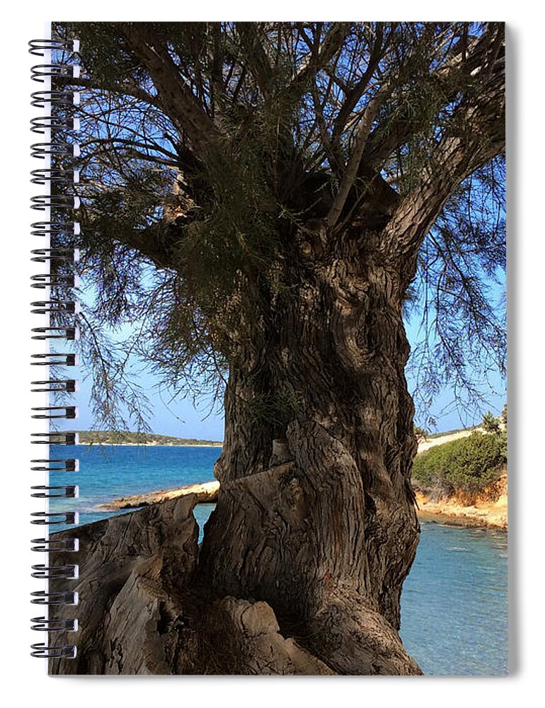 Paros Spiral Notebook featuring the photograph Paros Island Greece #1 by Colette V Hera Guggenheim