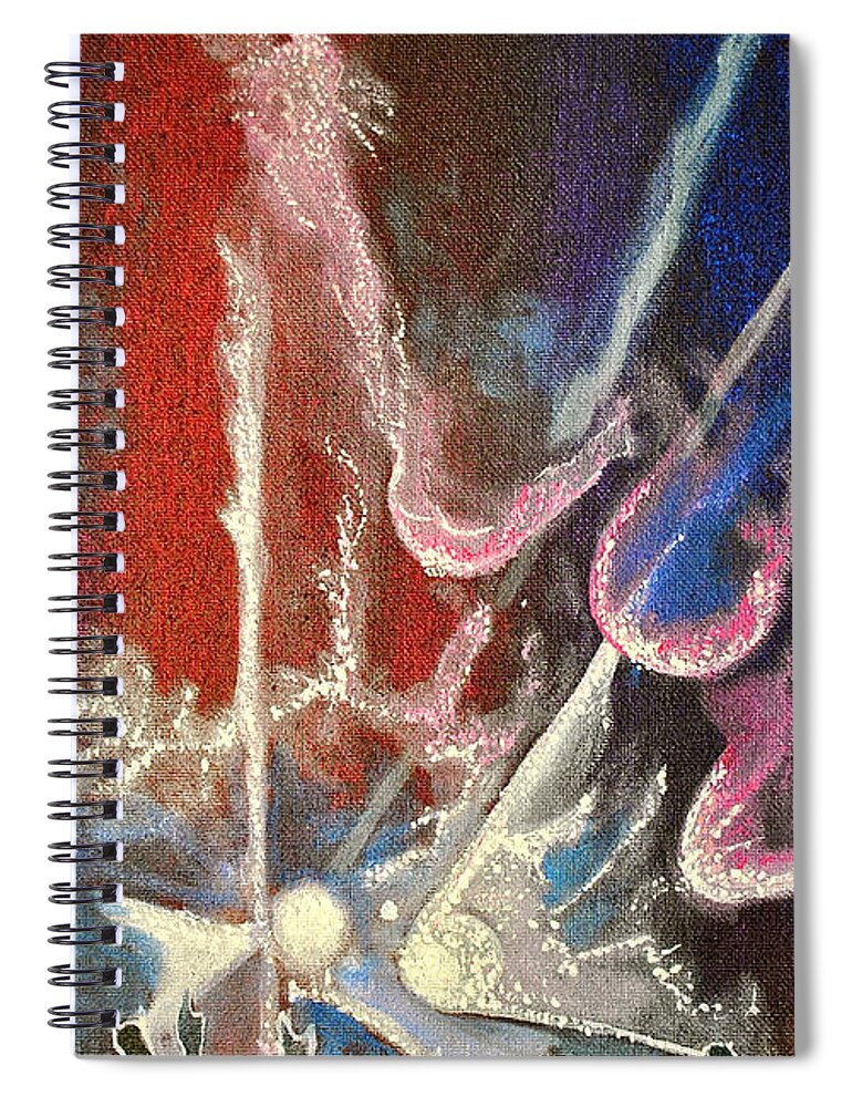 Night Lights Spiral Notebook featuring the painting Party Night by Patricia Arroyo