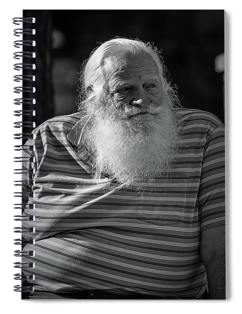 Candid Street Photography Spiral Notebook featuring the photograph Passing of Light by John Haldane