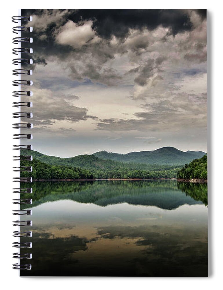 Lake Hiwassee Spiral Notebook featuring the photograph Passing Storm Over Lake Hiwassee by Greg and Chrystal Mimbs