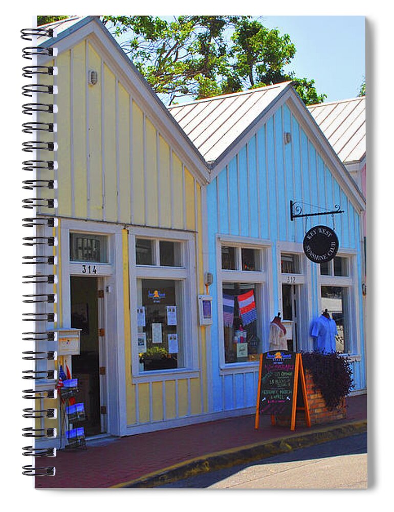 Pastel Spiral Notebook featuring the photograph Pastel Row by Jost Houk