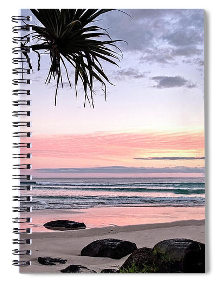 Sea Spiral Notebook featuring the photograph Pastel Seascape by Catherine Reading